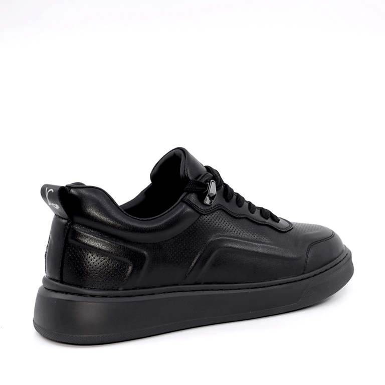 Luca di Gioia Black Leather Men's Sneakers 3917BP466N