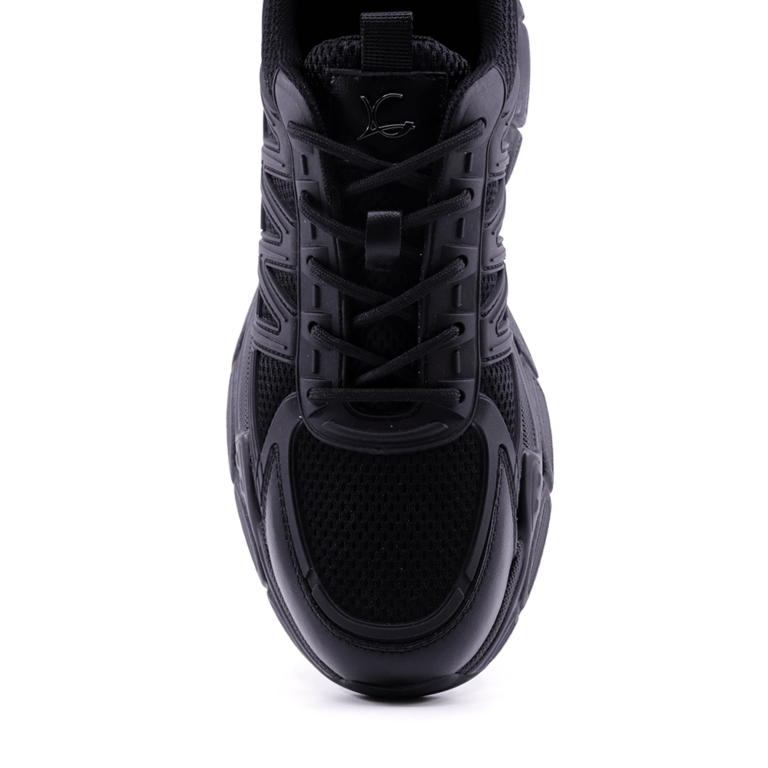 Sneakers de bărbați Luca di Gioia negri din piele 3917BP780N