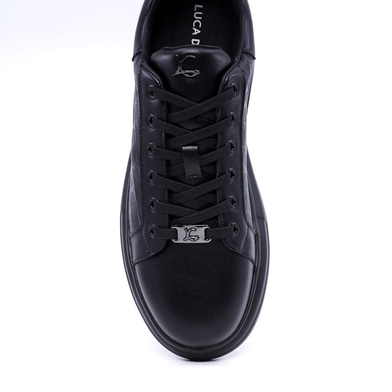 Sneakers de bărbați Luca di Gioia negri din piele 3917BP870N