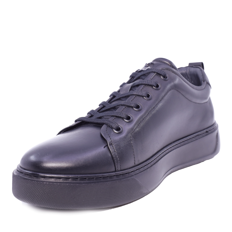 Luca di Gioia men sneakers in black leather 2306BP38601N