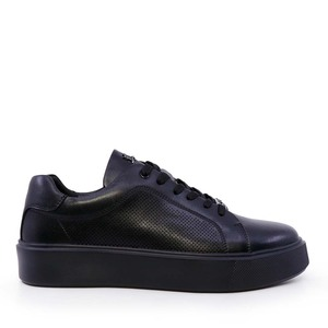 Sneakers ușori bărbați Luca di Gioia negri din piele 3911BP781N