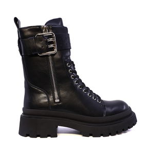 Ghete biker femei Luca di Gioia negre din piele 1292dg4161n