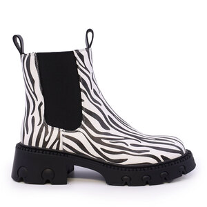Ghete Chelsea femei Luca di Gioia animal print din piele 1290DG3610ZE