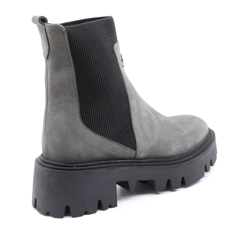 Luca di Gioia women boots in gray leather  2302DG71280GR