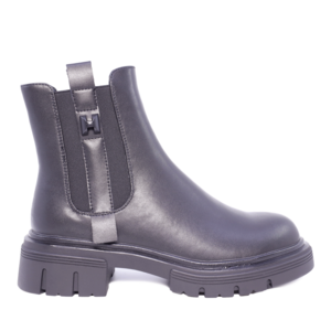 Women's Chelsea boots, Luca di Gioia brand, black color, made of genuine leather, model 1266DG7930N.