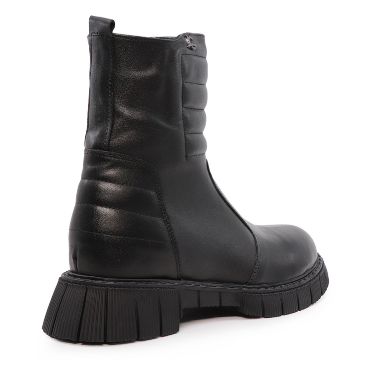 Luca di Gioia women boots in black leather 2504DG8528N