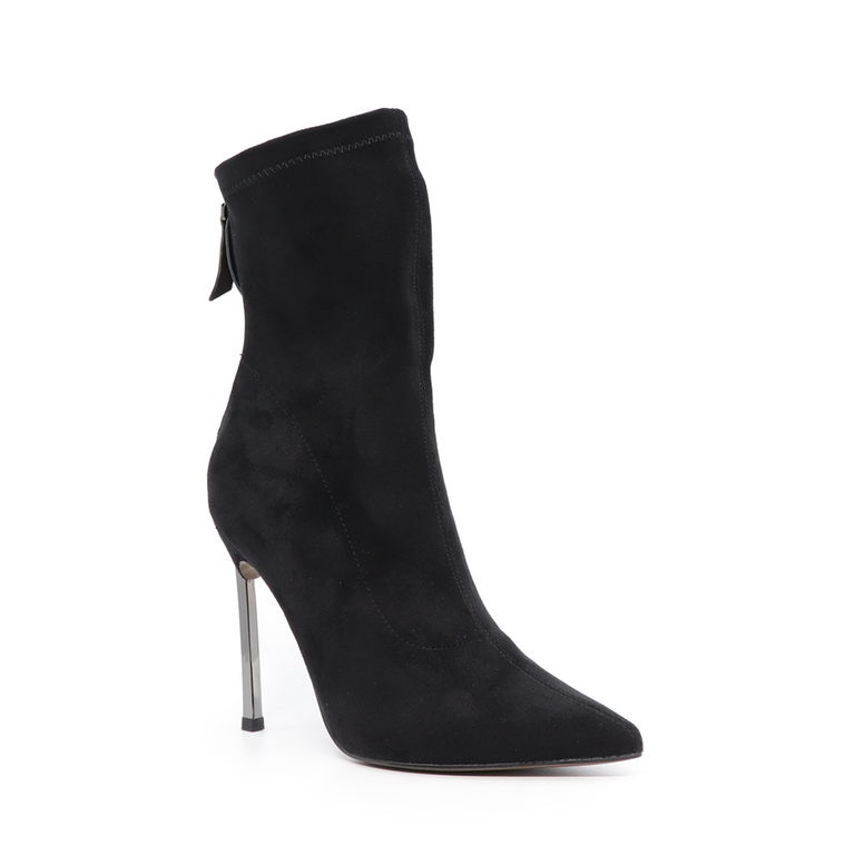 Luca di Gioia high heel boots in black stretch fabric 3844DC001VN