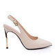 Luca di Gioia women's black suede slingback stiletto shoes 3487DD277VN 3847dd277vn