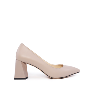 Luca di Gioia women's medium heel shoes taupe genuine leather 1267DP5010TA