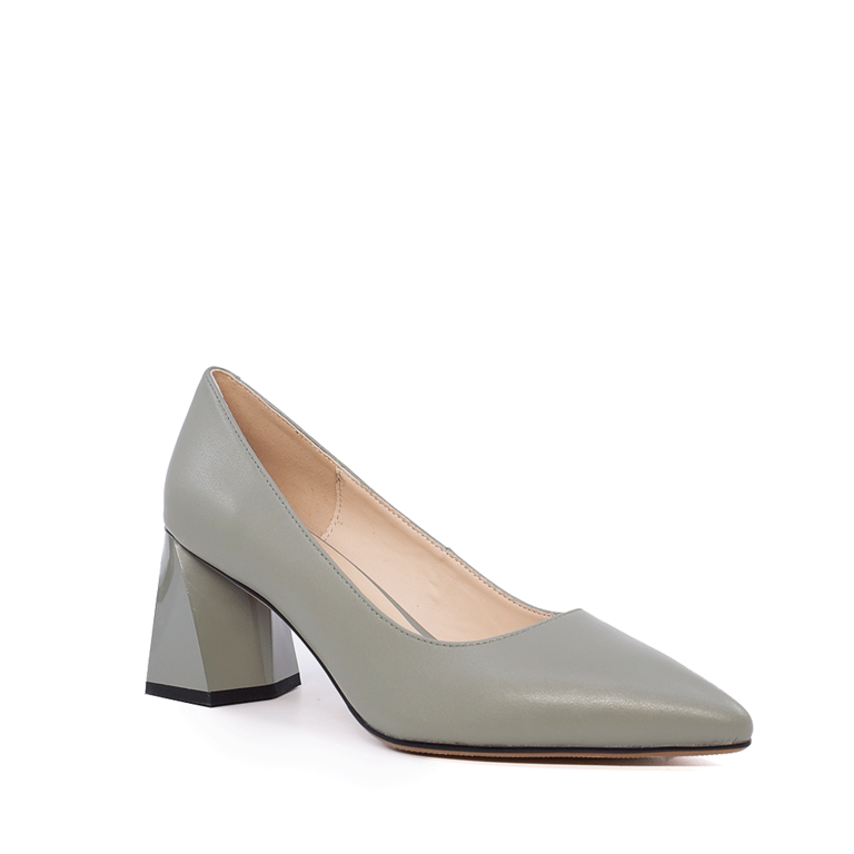 Luca di Gioia women's green genuine leather medium heel shoes 1267DP5010V