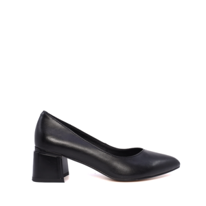 Chaussures à talons bas femme Luca di Gioia en cuir noir 1267DP9500N