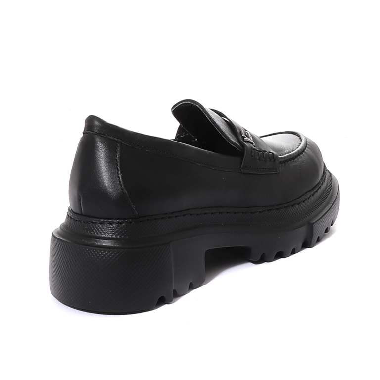 Luca di Gioia women shoes in black leather 2502DP0001N