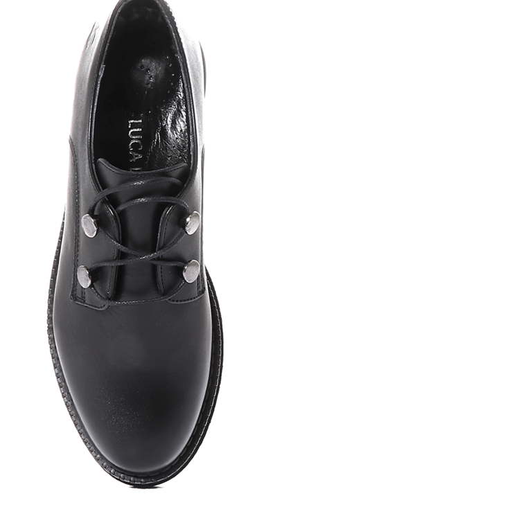 Luca di Gioia women shoes in black leather 2502DP8014N