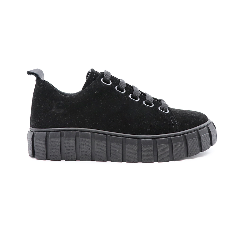 Luca di Gioia women sneakers in black suede leather 2583DP6681VN