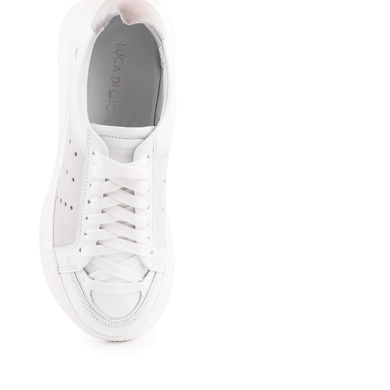 Pantofi sport femei Luca di Gioia albi din piele 1731DP21081A