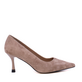 Pantofi stiletto cu toc mediu femei Luca di Gioia bej din piele  1261DP8611BE