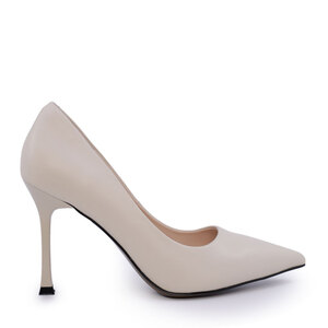 Women's stiletto shoes Luca di Gioia beige leather 387DP272BE
