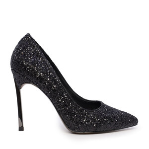 Luca di Gioia black glitter women's stiletto shoes 3487DP278GLN