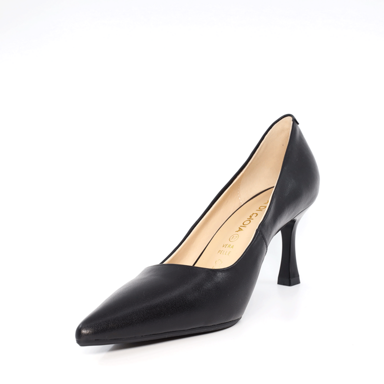 Pantofi stiletto femei Luca di Gioia negri din piele 1155DP1640N