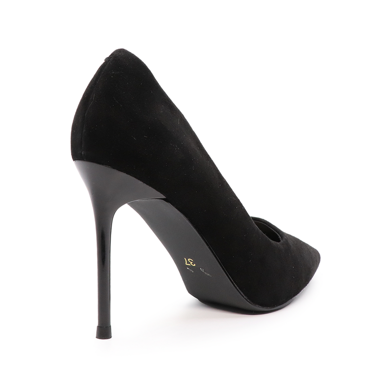 Luca di Gioia high heel stiletto in black suede leather 3844DG010VN