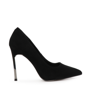 Luca di Gioia high heel stiletto in black suede leather 3844DG03VN