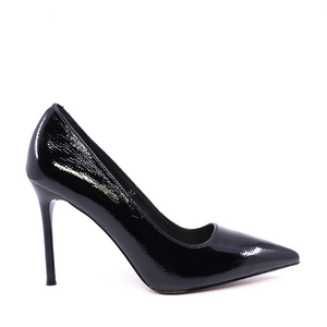 Pantofi stiletto femei Luca di Gioia negri din piele lăcuită 1260DP7264LN