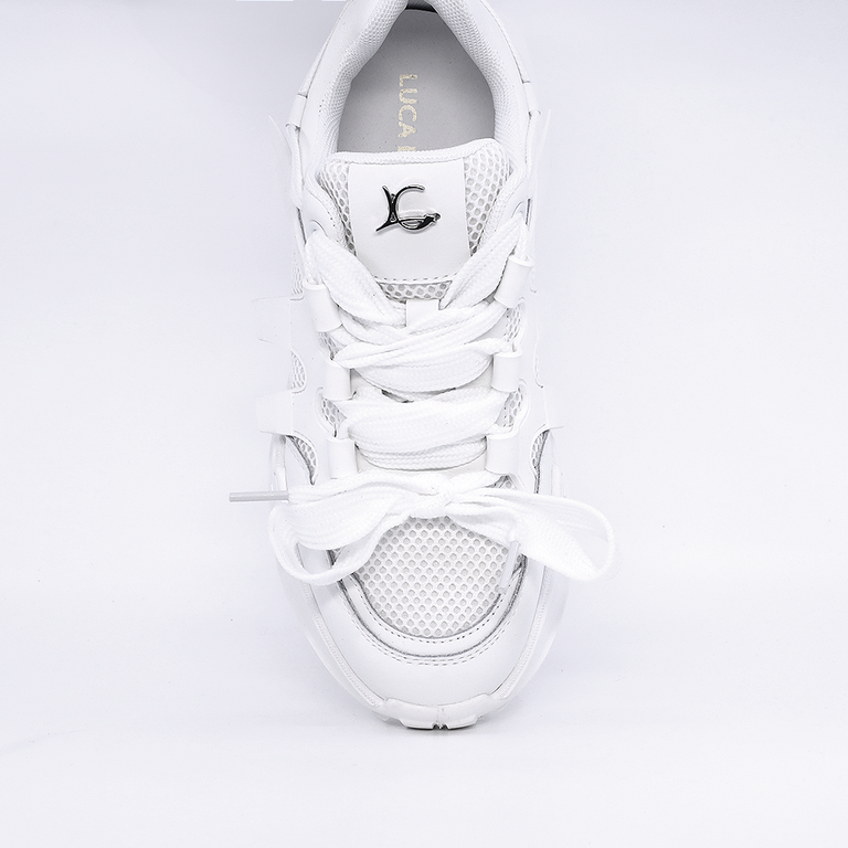 Sneakers chunky femei Luca di Gioia albi din piele  3847DP400A
