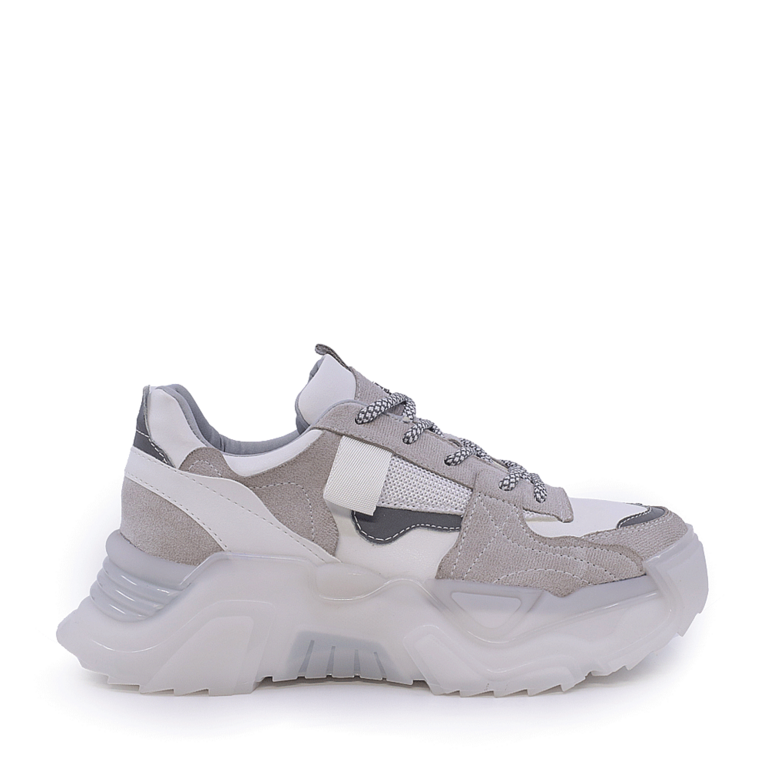 Luca di Gioia white women's chunky sneakers made of leather and textile 3297DP60114A