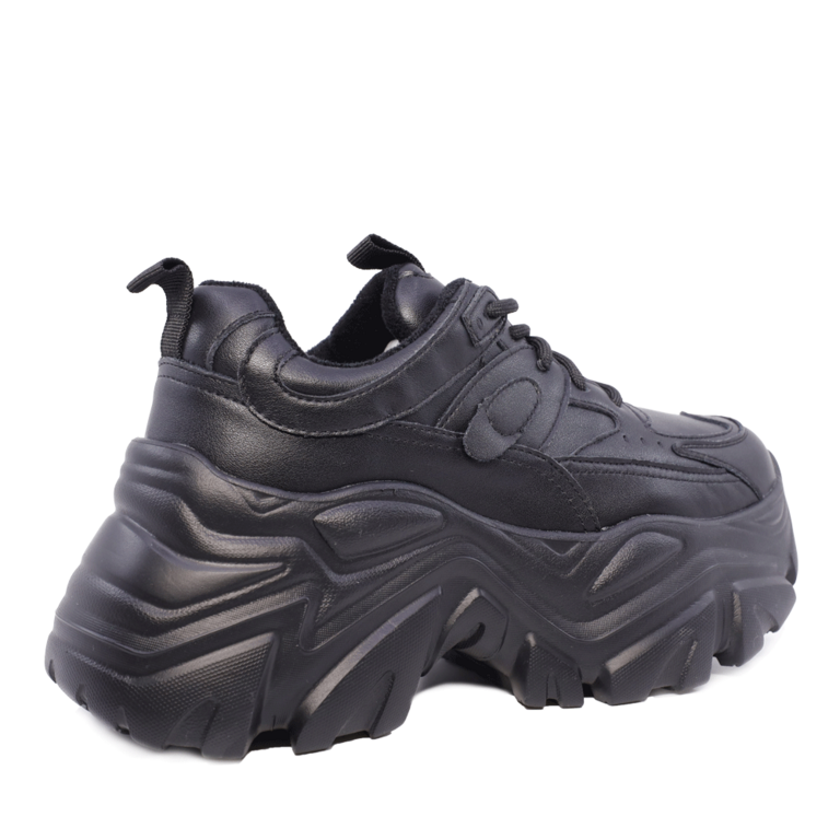 Sneakers chunky femei Luca di Gioia negri din piele 3846DP180N