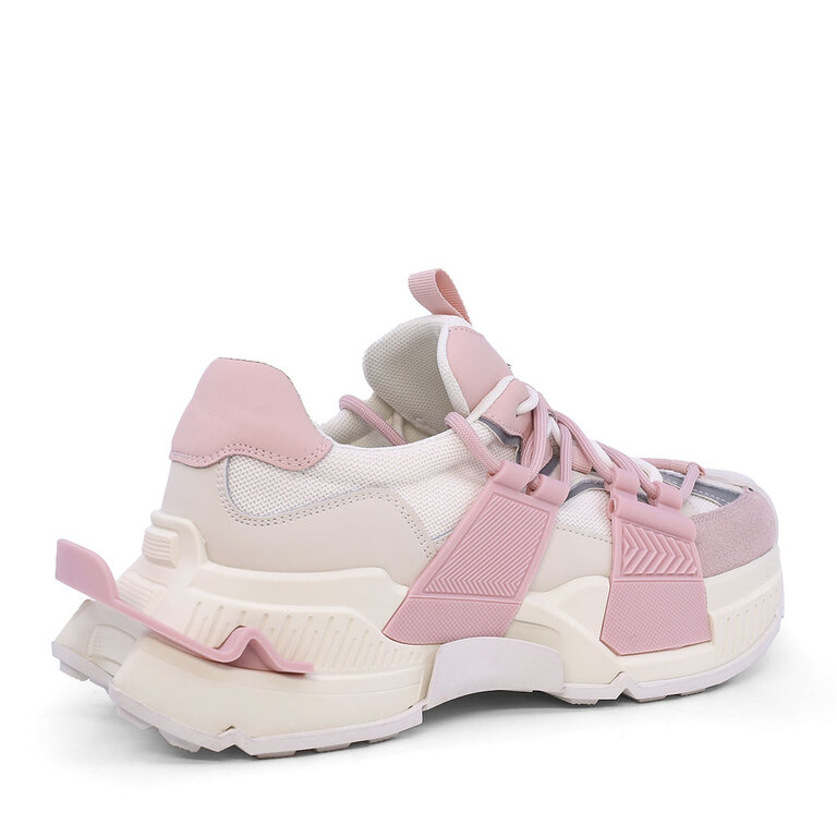 Women's Luca di Gioia pink leather chunky sneakers 3847DP380RO