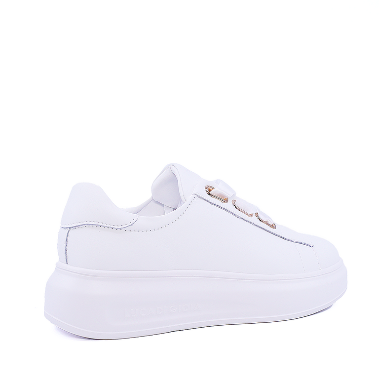 Luca di Gioia women's white leather sneakers 3847DP480A