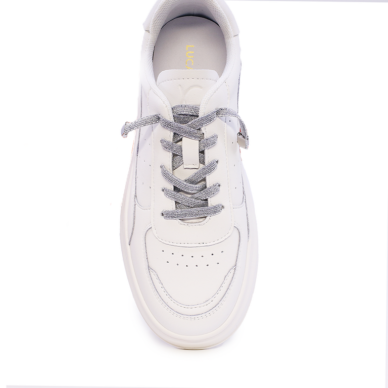 Luca di Gioia women's white leather sneakers 3847DP650A