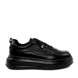 Luca di Gioia women's black leather sneakers 3847DP650N