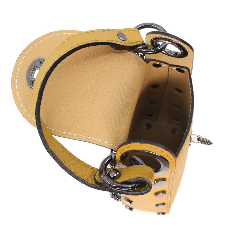 Luca di Gioia women's crossbody bag in yellow leather 1445POSP2524G