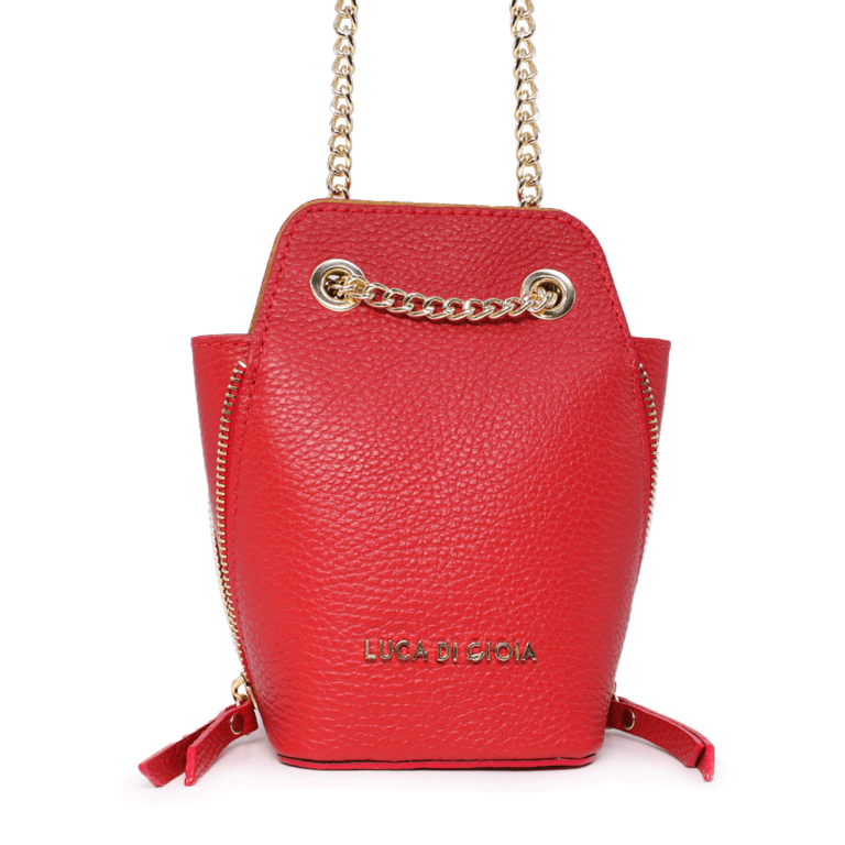 Luca di Gioia red leather crossbody bag - 144POSP3111R