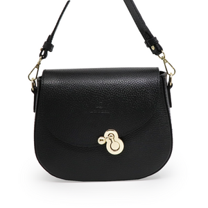Poșetă crossbody Luca di Gioia neagră din piele 245posp22012n