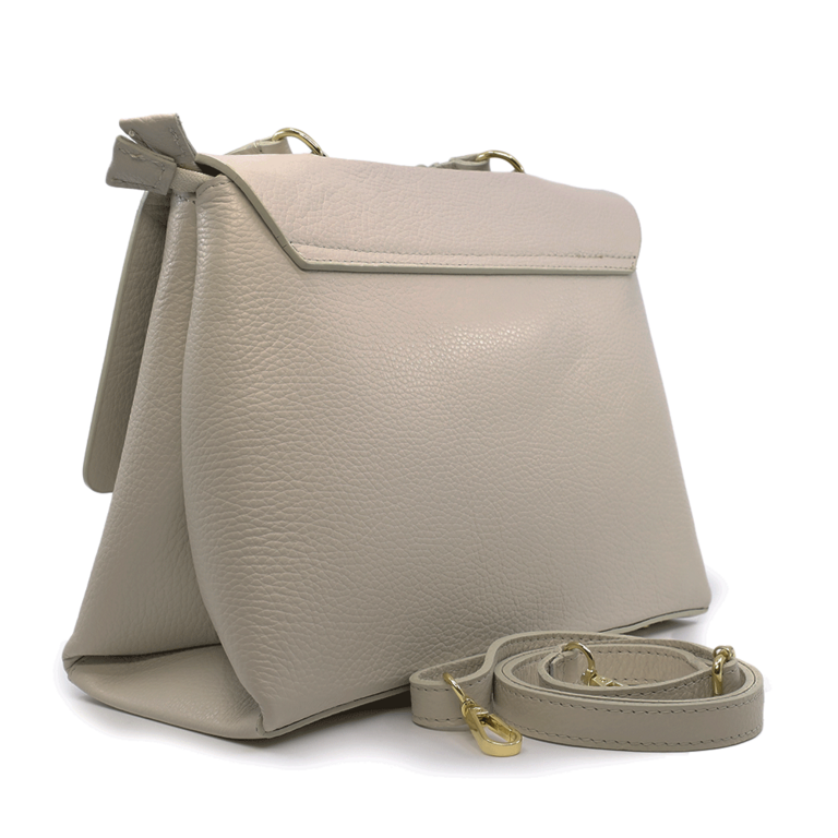 Tote bag Luca di Gioia in taupe color, made of leather, model number 2456POSP23052TA