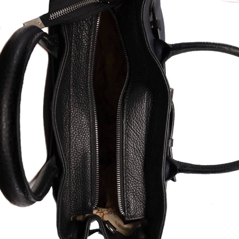 Luca di Gioia black leather maxi tote bag - 144POSP3172N