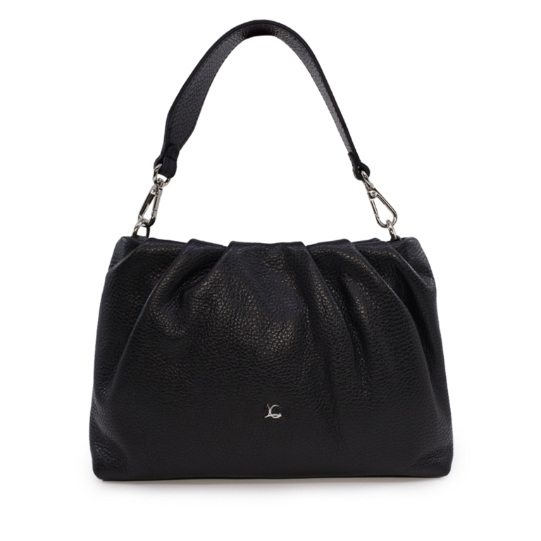 Luca di Gioia black leather women's satchel purse 1445POSP3149N