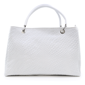Luca di Gioia white leather women's tote bag 1445POSP9772A