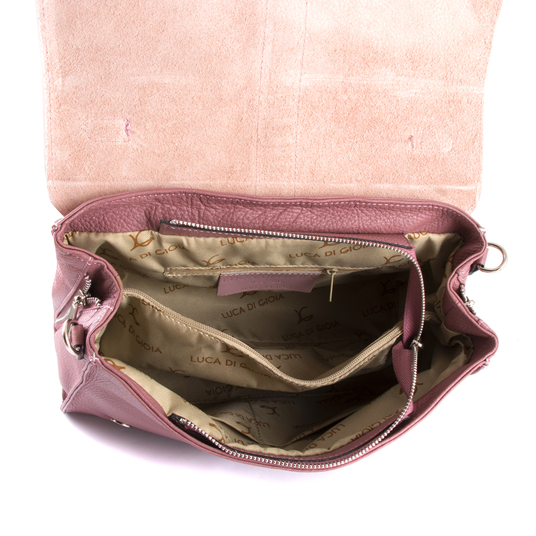 Enzo Bertini Chain Tote Bag in Pink leather 3370POSP5086RO
