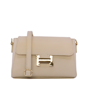 Poșetă crossbody femei Luca di Gioia bej din piele 144POSP3572BE