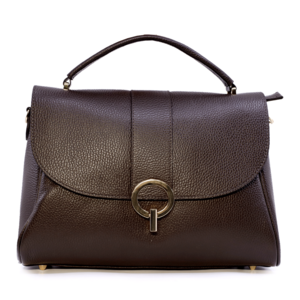 Poșetă satchel femei Luca di Gioia maro din piele 245POSP26121TDM