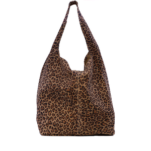 Poșetă tip shopper femei Luca di Gioia animal print din piele întoarsă 144POSP3367VLEO