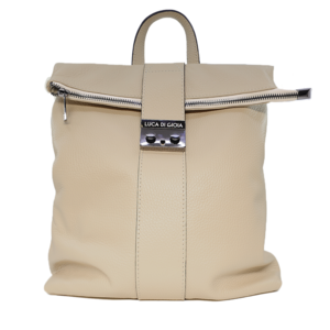 Luca di Gioia beige leather backpack - 144RUCP2184BE