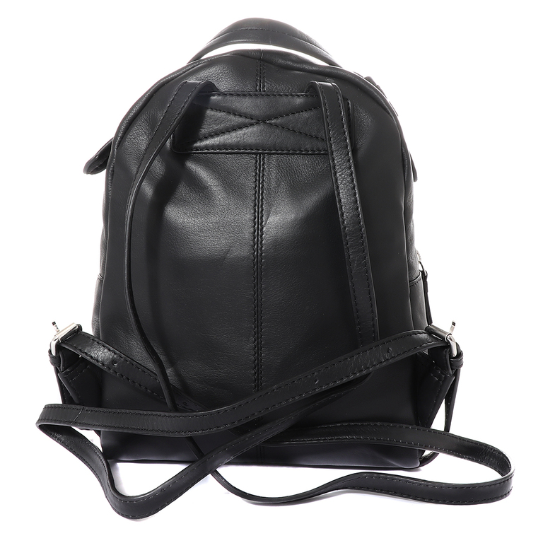 Luca di Gioia women backpack in black leather 2082RUCP7047N