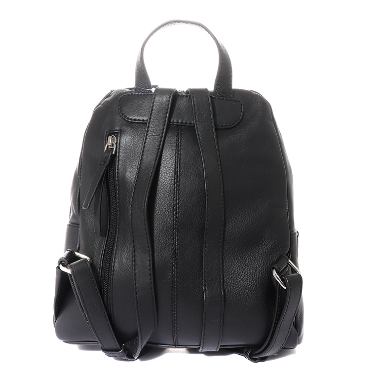Luca di Gioia women backpack in black leather 2082RUCP7461N