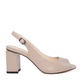 Luca di Gioia Women's Black Suede Medium Heel Sandals 1267DS2310VN