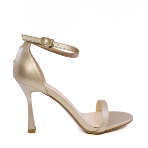Sandale elegante femei Luca di Gioia aurii din piele  3847DS280AU