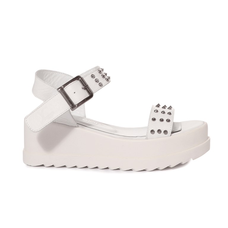 Luca di Gioia women's sandals in white leather 1731DS21335A